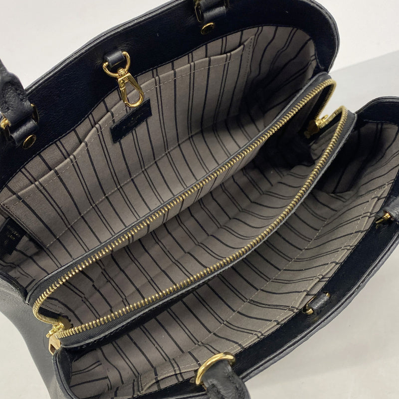 【6ie6442】ルイヴィトン ハンドバッグ モノグラム・アンプラント モンテーニュMM M41048 ノワール 2wayバッグ【中古】レディース