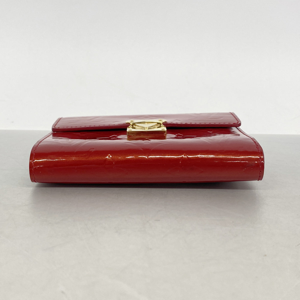 【6ie6446】ルイヴィトン 三つ折り財布 ヴェルニ ポルトフォイユコアラ M91979 ポムダムール【中古】レディース