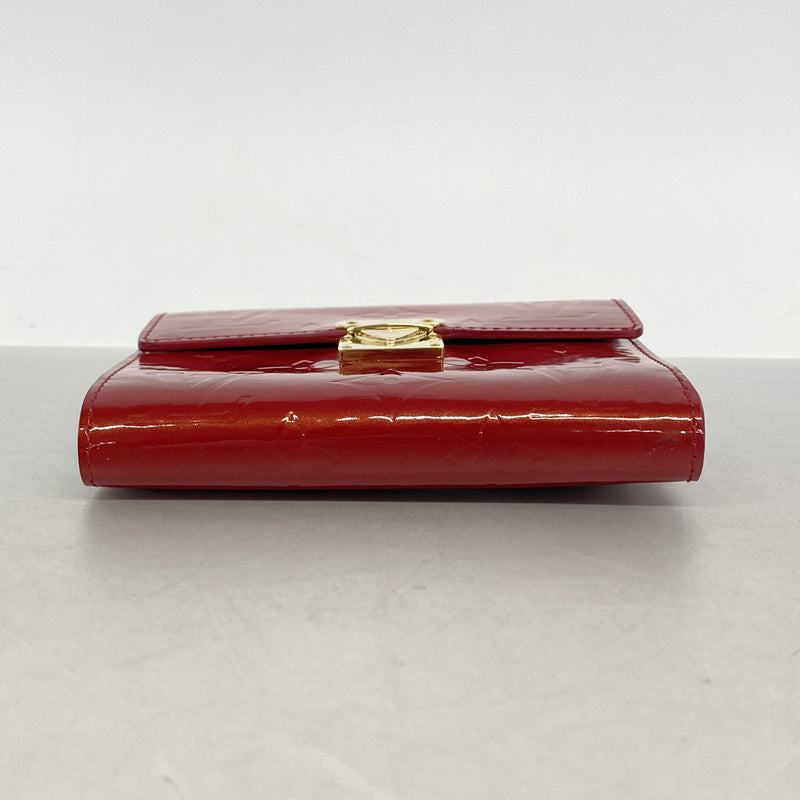 【6ie6446】ルイヴィトン 三つ折り財布 ヴェルニ ポルトフォイユコアラ M91979 ポムダムール【中古】レディース