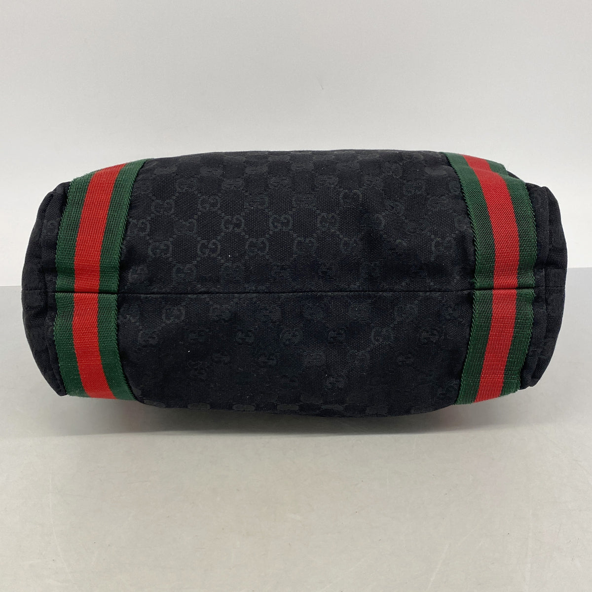 【6ie6447】グッチ トートバッグ GGキャンバス/シェリーライン 189669 キャンバス ブラック【中古】レディース