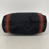 【6ie6447】グッチ トートバッグ GGキャンバス/シェリーライン 189669 キャンバス ブラック【中古】レディース