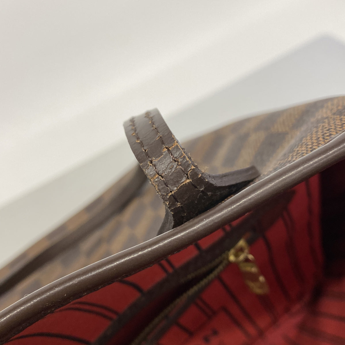 【6ie6452】ルイヴィトン トートバッグ ダミエ ネヴァーフルMM N40599 エベヌ【中古】レディース