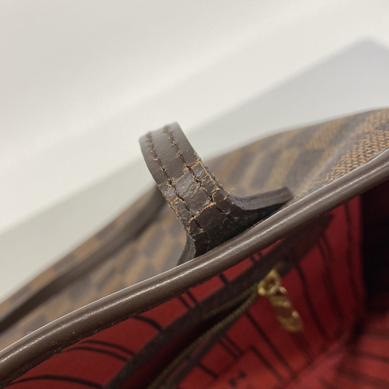 【6ie6452】ルイヴィトン トートバッグ ダミエ ネヴァーフルMM N40599 エベヌ【中古】レディース