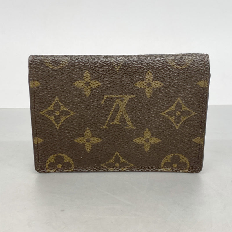 【6ie6455】ルイヴィトン パスケース モノグラム ポルト2カルトクレディ M60533 ブラウン【中古】メンズ レディース ユニセックス
