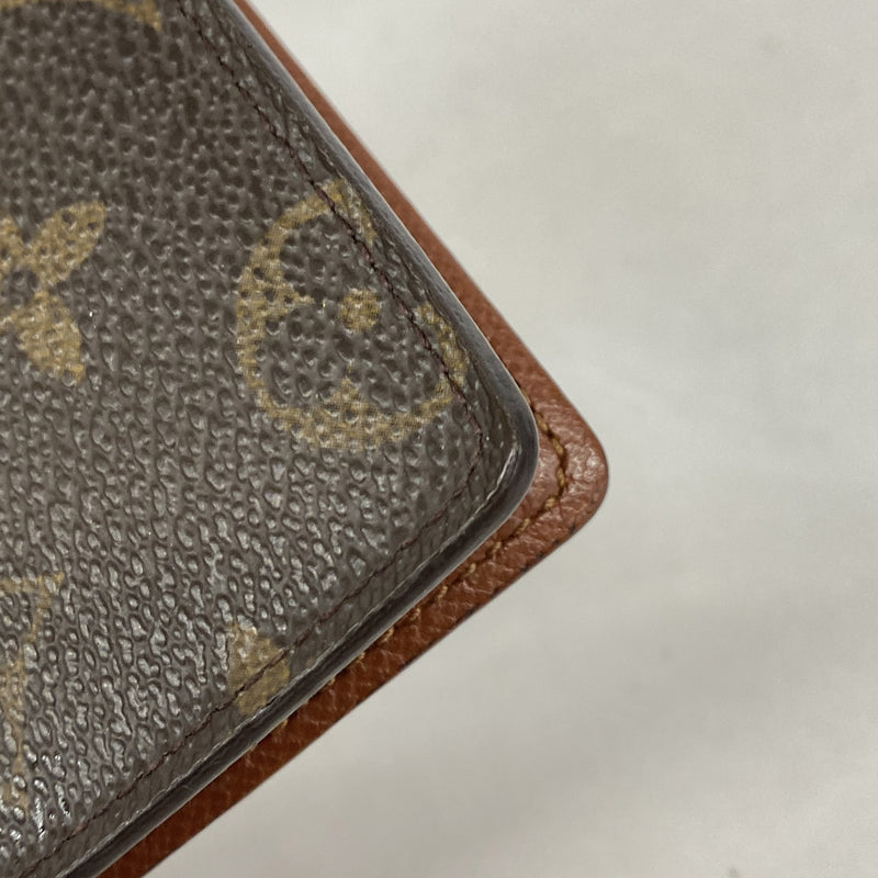 【6ie6455】ルイヴィトン パスケース モノグラム ポルト2カルトクレディ M60533 ブラウン【中古】メンズ レディース ユニセックス