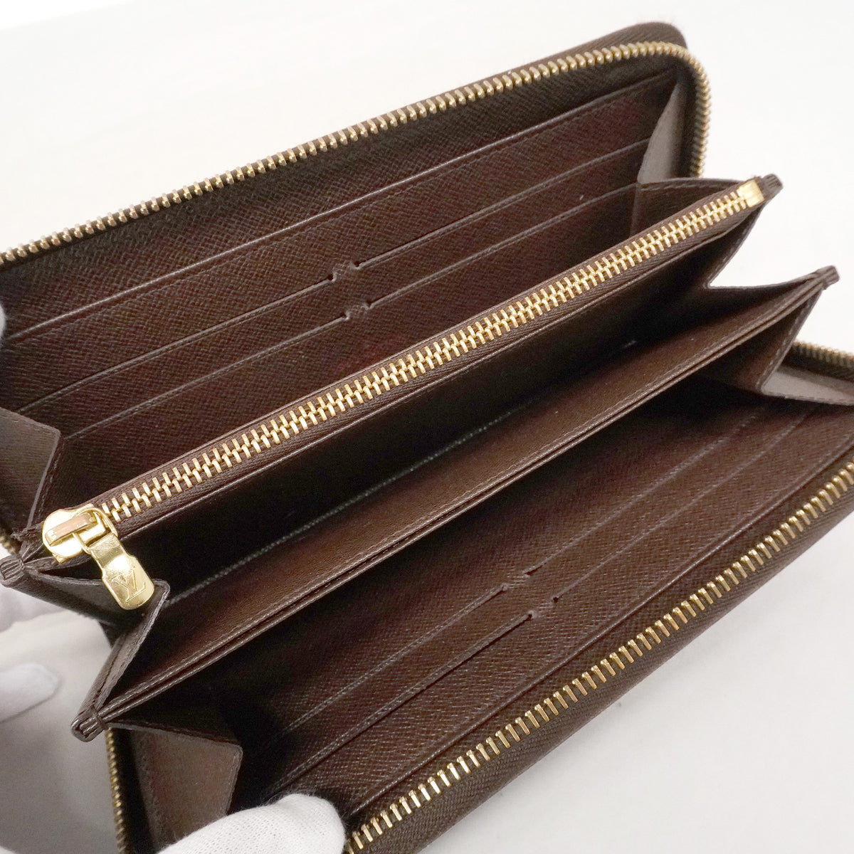 【6ie6465】ルイヴィトン 長財布 ダミエ ジッピーウォレット N60015 エベヌ【中古】メンズ レディース ユニセックス