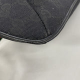 【6ie6471】グッチ ショルダーバッグ GGキャンバス/シェリーライン 189749 キャンバス ブラック シルバー金具【中古】レディース