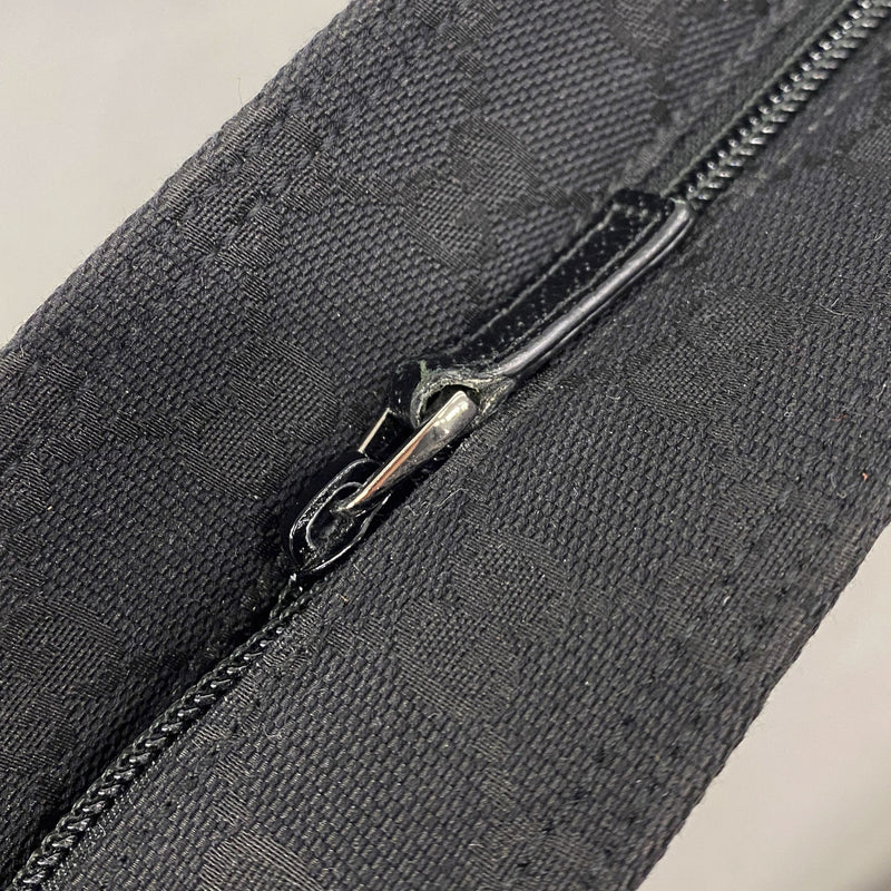 【6ie6471】グッチ ショルダーバッグ GGキャンバス/シェリーライン 189749 キャンバス ブラック シルバー金具【中古】レディース