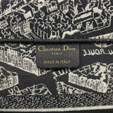 【6ie6472】クリスチャンディオール トートバッグ ブックトート キャンバス ブラック【中古】レディース