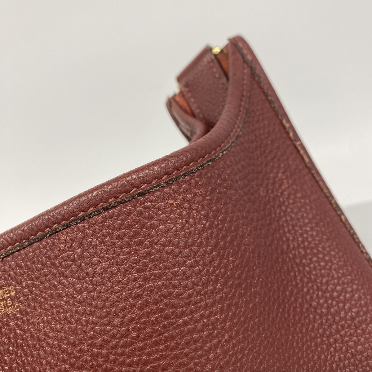 【6ie6473】エルメス ショルダーバッグ エヴリン1PM トリヨンクレマンス ルージュアッシュ ゴールド金具 □G刻印【中古】レディース