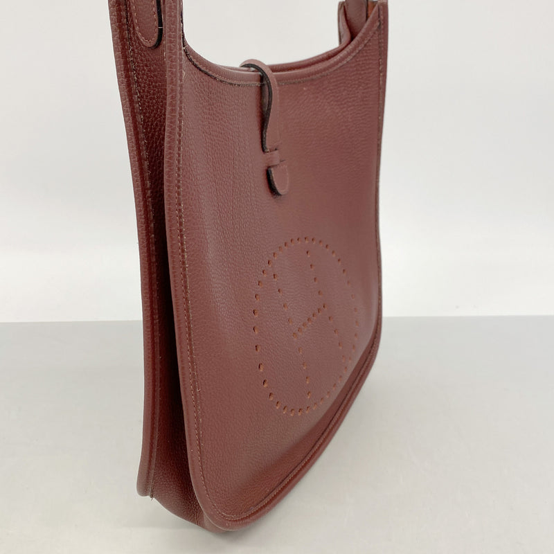 【6ie6473】エルメス ショルダーバッグ エヴリン1PM トリヨンクレマンス ルージュアッシュ ゴールド金具 □G刻印【中古】レディース