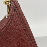 【6ie6473】エルメス ショルダーバッグ エヴリン1PM トリヨンクレマンス ルージュアッシュ ゴールド金具 □G刻印【中古】レディース