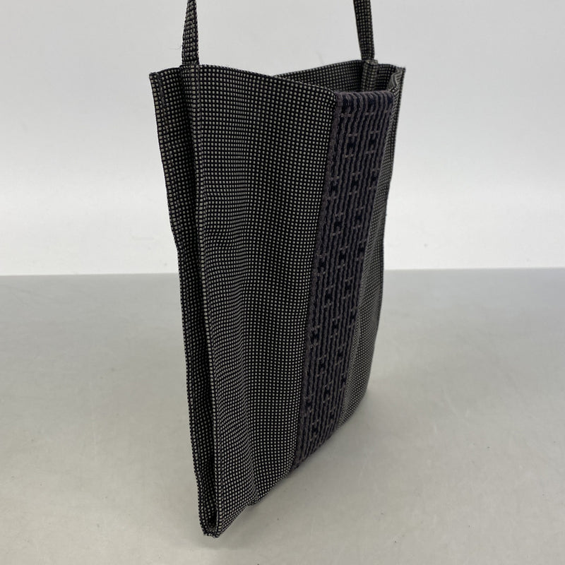 【6ie6474】エルメス ショルダーバッグ エールラインポシェット ナイロン グレー【中古】レディース
