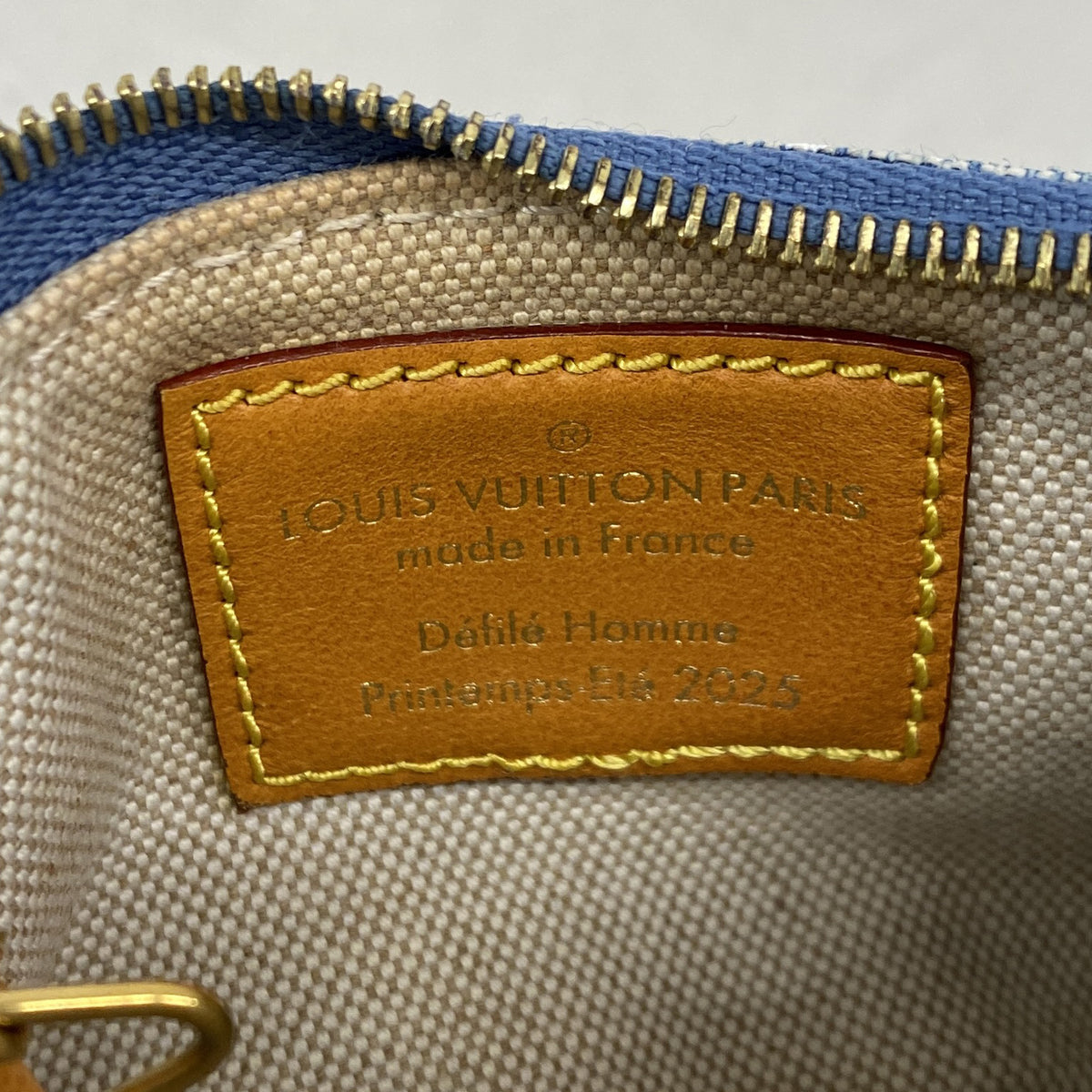 【6ie6477】ルイヴィトン コインケース LVバーズダミエデニム ポシェットクレ N00188 ブルー【中古】メンズ レディース ユニセックス