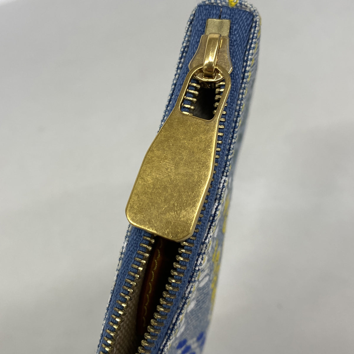 【6ie6477】ルイヴィトン コインケース LVバーズダミエデニム ポシェットクレ N00188 ブルー【中古】メンズ レディース ユニセックス