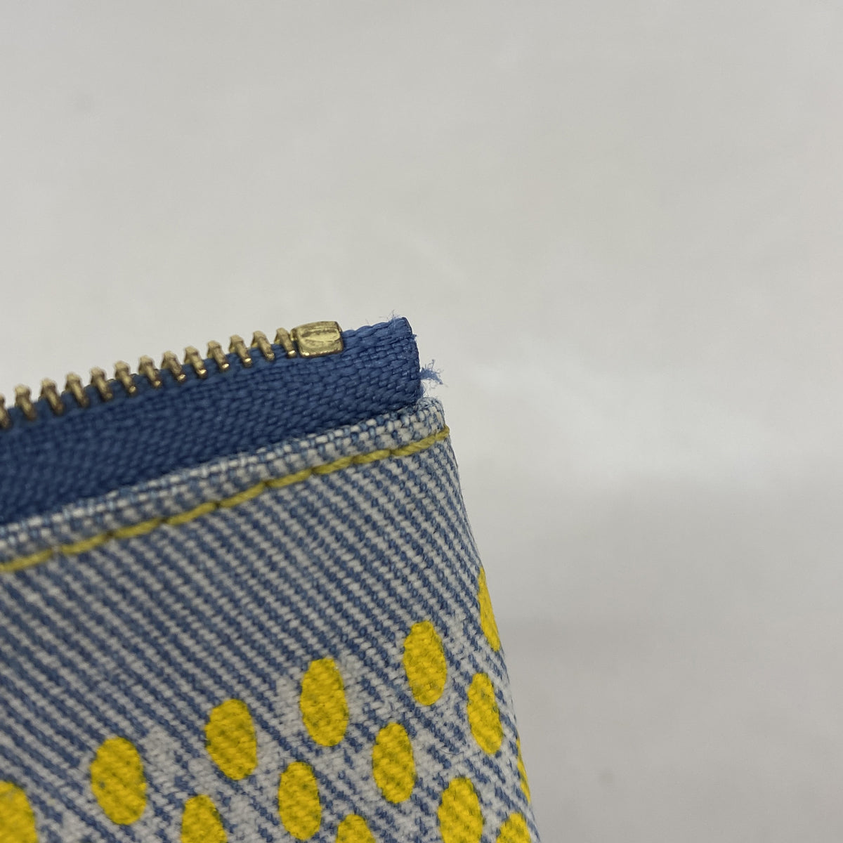 【6ie6477】ルイヴィトン コインケース LVバーズダミエデニム ポシェットクレ N00188 ブルー【中古】メンズ レディース ユニセックス