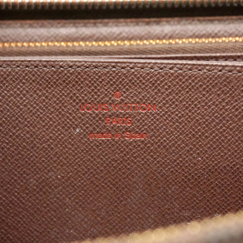 【6ie6482】ルイヴィトン 長財布 ダミエ ジッピーウォレット N41661 エベヌ【中古】メンズ レディース ユニセックス