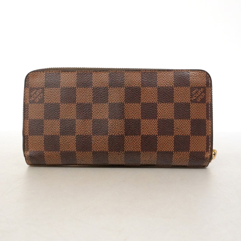 【6ie6482】ルイヴィトン 長財布 ダミエ ジッピーウォレット N41661 エベヌ【中古】メンズ レディース ユニセックス