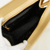 【6ie6485】サルヴァトーレフェラガモ トートバッグ ヴァラ レザー ベージュ ゴールド金具【中古】レディース