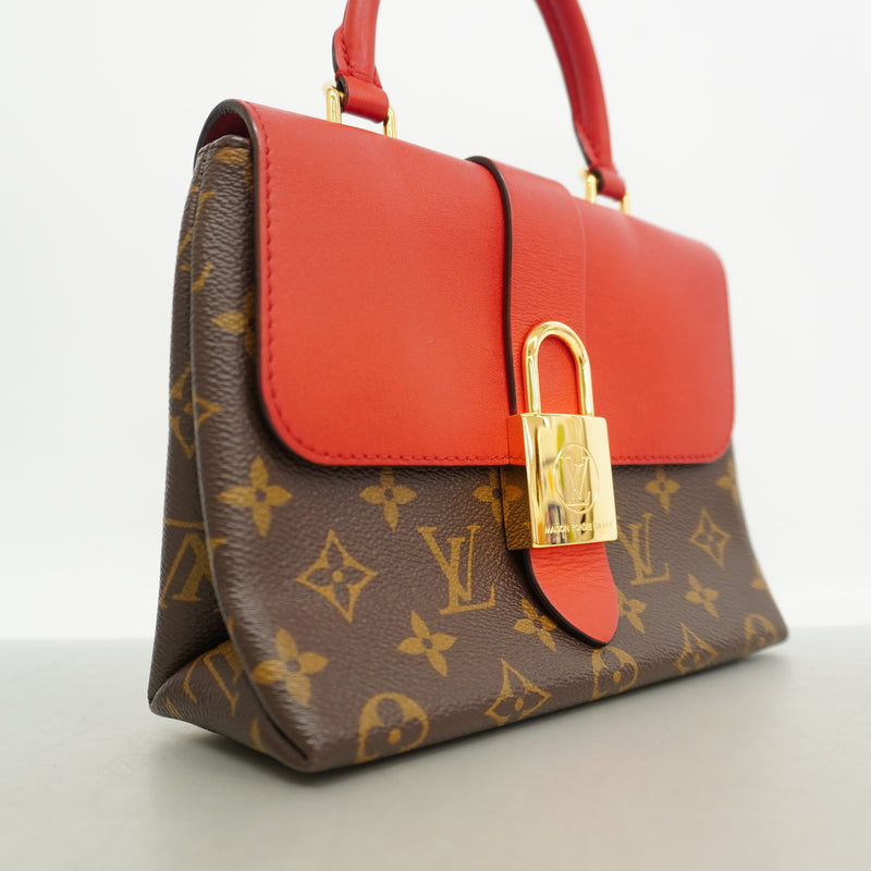 【6ie6491】ルイヴィトン ハンドバッグ モノグラム ロッキーBB M44322 ブラウン レッド 2wayバッグ【中古】レディース
