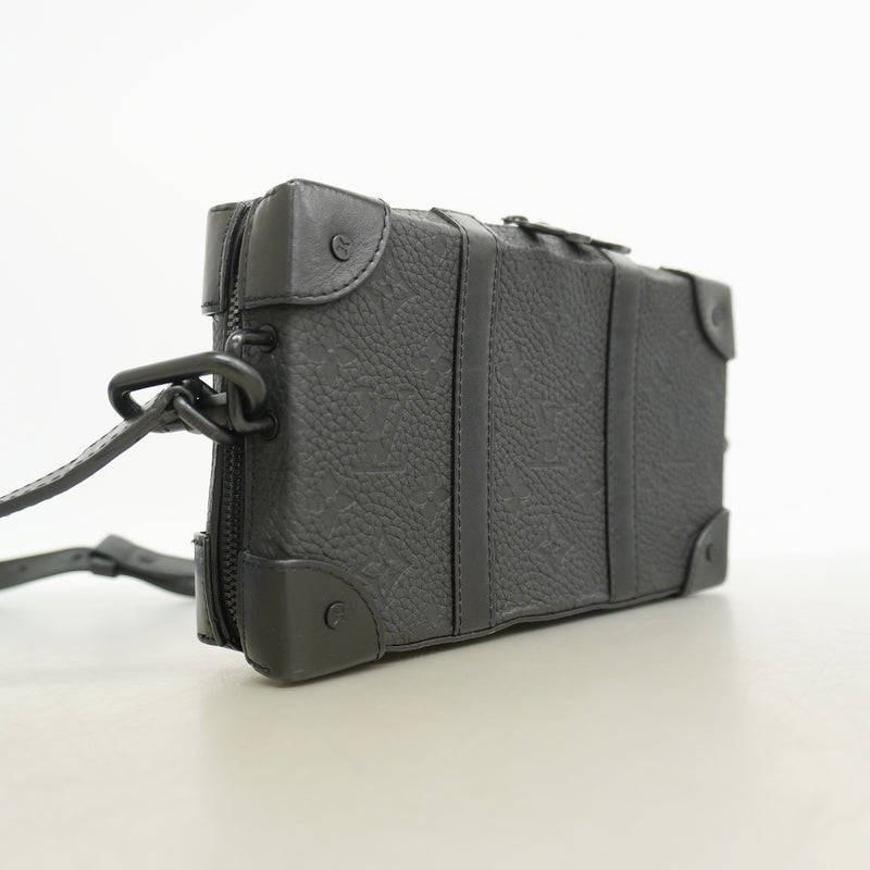 【6ie6494】ルイヴィトン ショルダーバッグ モノグラムトリヨン ソフトトランクウォレット M80224 ブラック【中古】メンズ