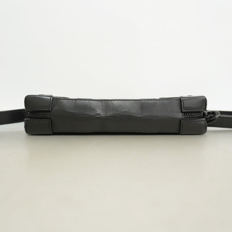 【6ie6494】ルイヴィトン ショルダーバッグ モノグラムトリヨン ソフトトランクウォレット M80224 ブラック【中古】メンズ