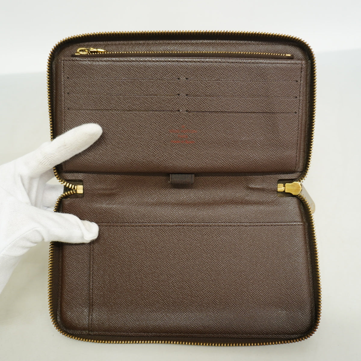 【6ie6495】ルイヴィトン 長財布 ダミエ ジッピーオーガナイザー N60003 エベヌ【中古】メンズ レディース ユニセックス