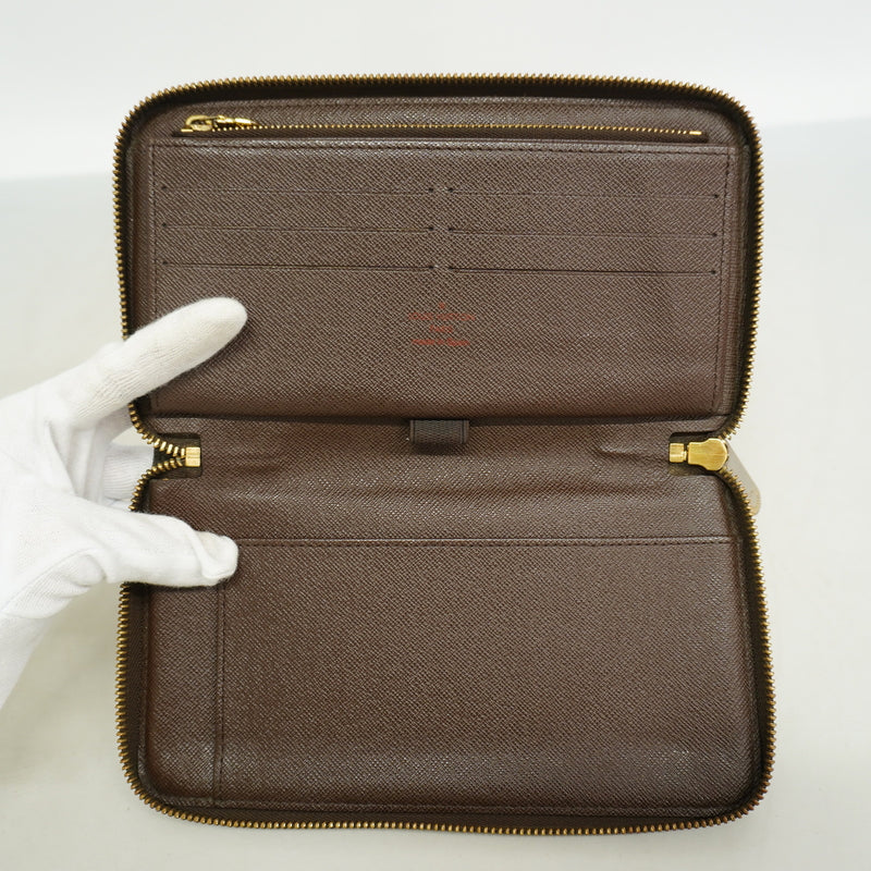 【6ie6495】ルイヴィトン 長財布 ダミエ ジッピーオーガナイザー N60003 エベヌ【中古】メンズ レディース ユニセックス