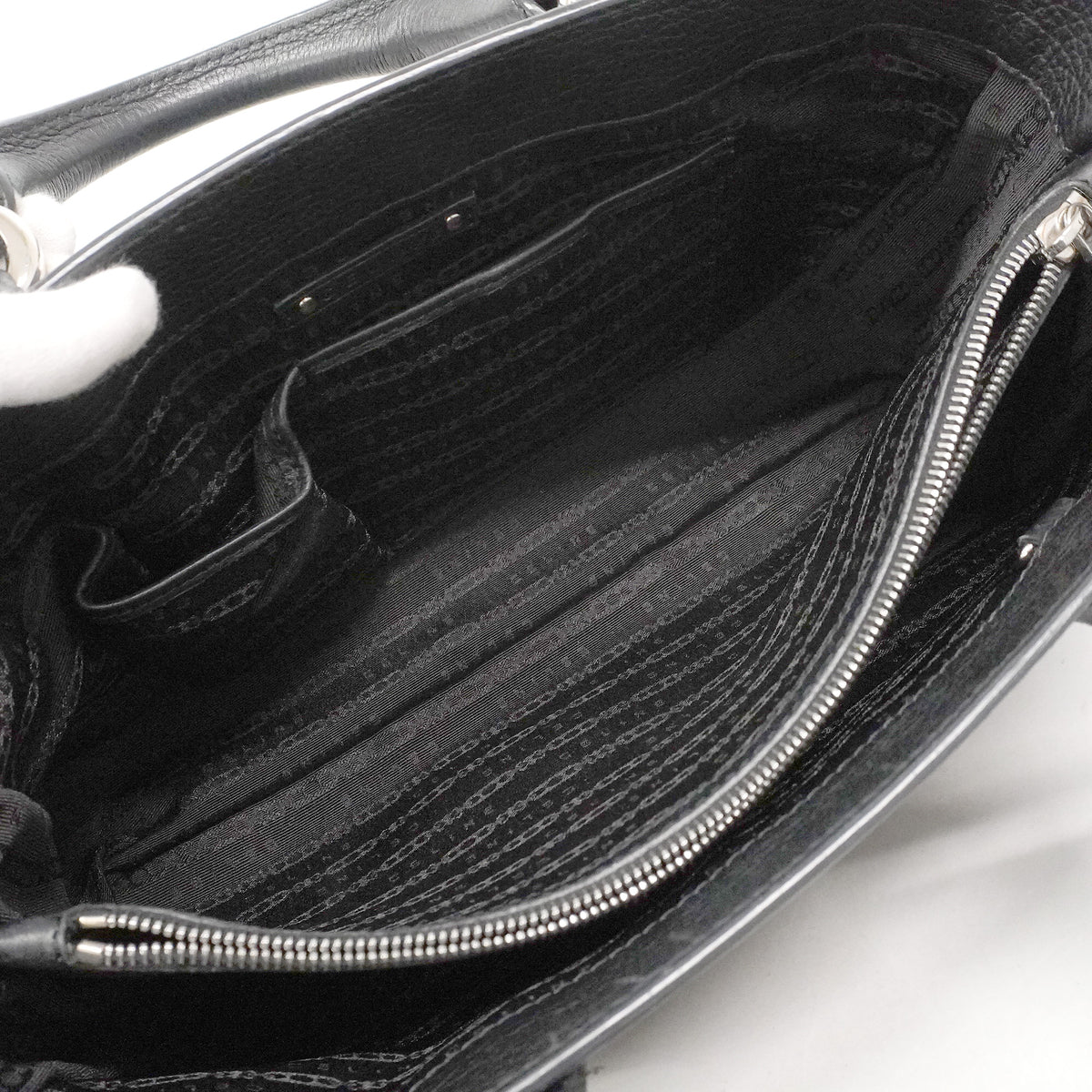 【6ie6500】セリーヌ ハンドバッグ ブギーバッグ レザー ブラック シルバー金具【中古】レディース