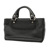 【6ie6500】セリーヌ ハンドバッグ ブギーバッグ レザー ブラック シルバー金具【中古】レディース
