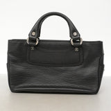 【6ie6500】セリーヌ ハンドバッグ ブギーバッグ レザー ブラック シルバー金具【中古】レディース