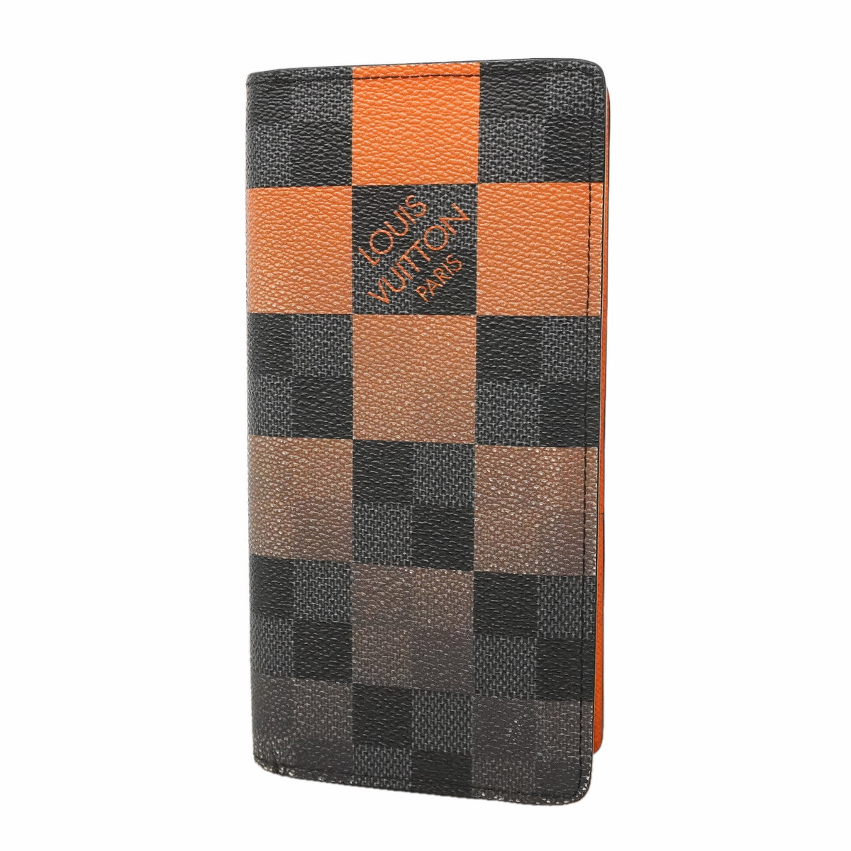 【6ie6506】ルイヴィトン 長財布 ダミエ・グラフィット ジャイアント ポルトフォイユブラザNM N60424 ボルケーノオレンジ【中古】メンズ