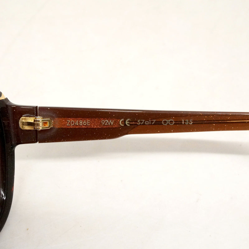 【6ie6507】ルイヴィトン サングラス ホーテンシアキャットアイ Z0486E ブラウン【中古】メンズ レディース ユニセックス