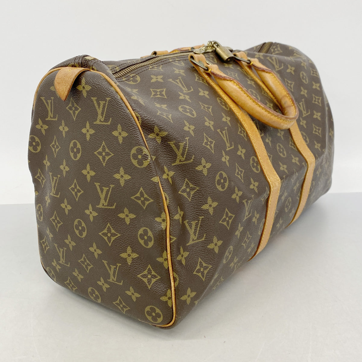 【6ie6509】ルイヴィトン ボストンバッグ モノグラム キーポル45 M41428 ブラウン【中古】メンズ レディース ユニセックス