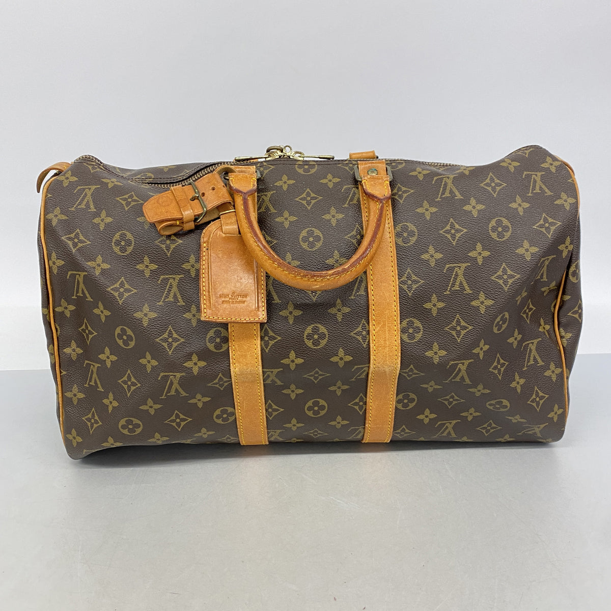 【6ie6509】ルイヴィトン ボストンバッグ モノグラム キーポル45 M41428 ブラウン【中古】メンズ レディース ユニセックス