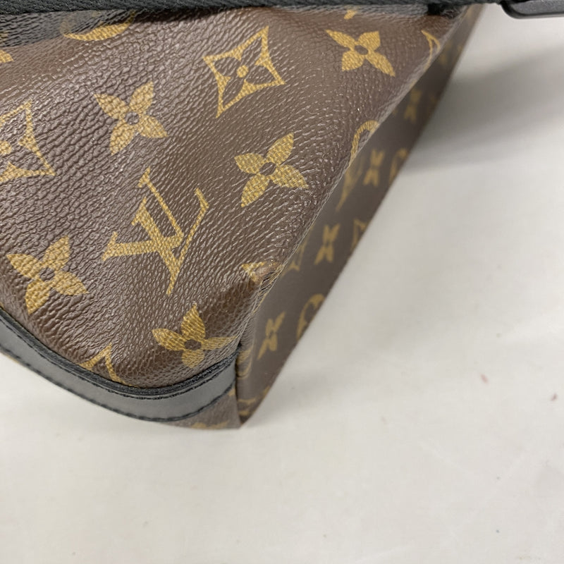 【6ie6512】ルイヴィトン トートバッグ モノグラム・マカサー キタン M40388 ブラウン 2wayバッグ【中古】メンズ