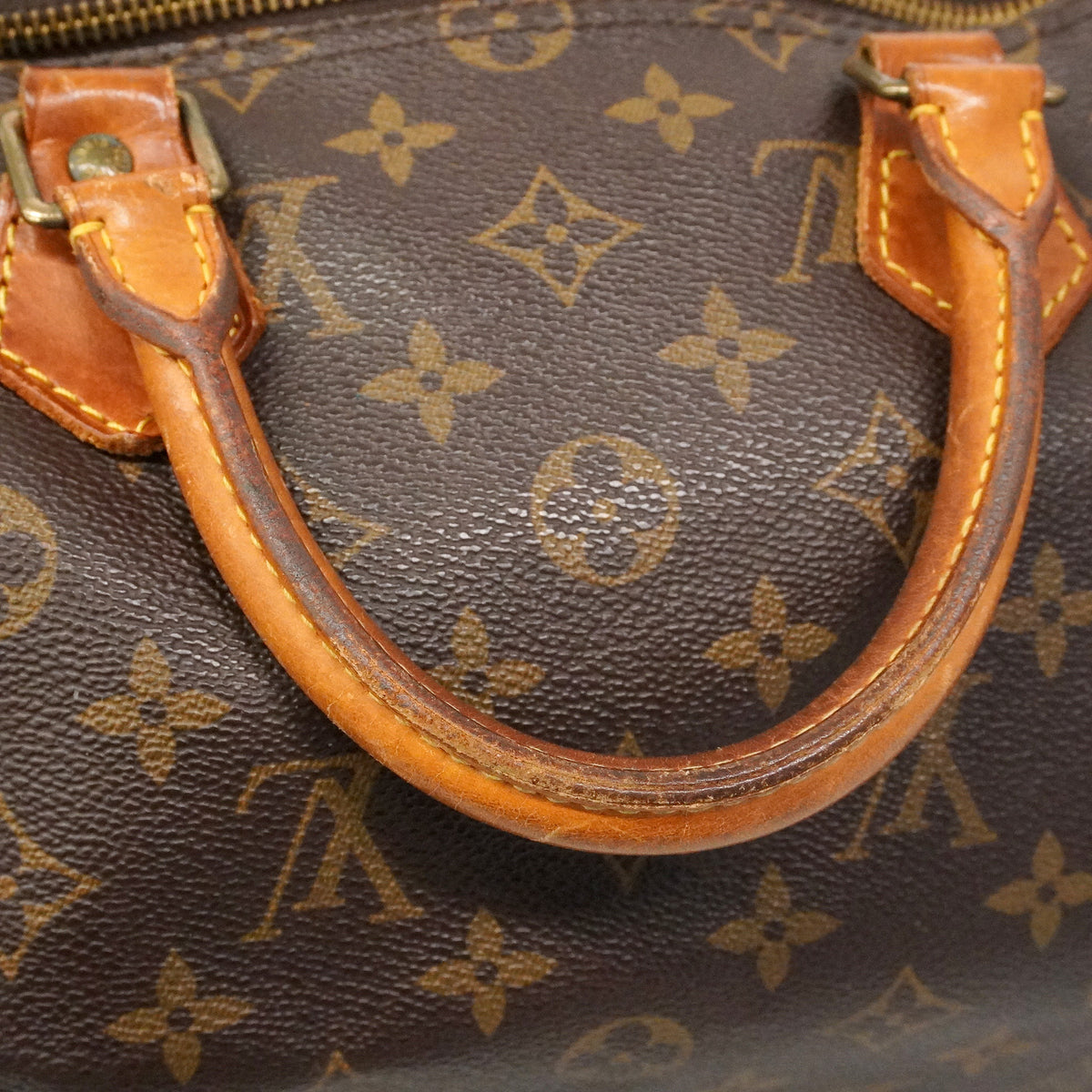 【6ie6531】ルイヴィトン ハンドバッグ モノグラム スピーディ35 M41107 ブラウン【中古】レディース