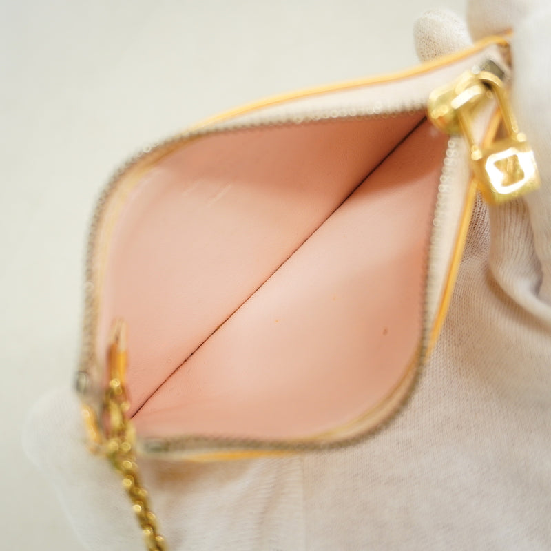 【6ie6545】ルイヴィトン コインケース ヴェルニ ポシェットクレ M91326 マシュマロピンク【中古】レディース