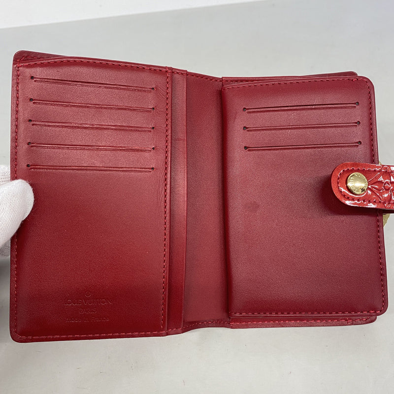 【6ie6555】ルイヴィトン 財布 ヴェルニ ポルトフォイユヴィエノワ M93528 ポムダムール【中古】レディース