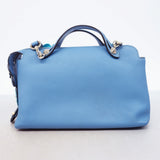 【6ie6557】フェンディ ハンドバッグ バイザウェイ レザー ブルー シルバー金具 2wayバッグ【中古】レディース