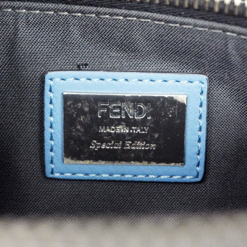 【6ie6557】フェンディ ハンドバッグ バイザウェイ レザー ブルー シルバー金具 2wayバッグ【中古】レディース
