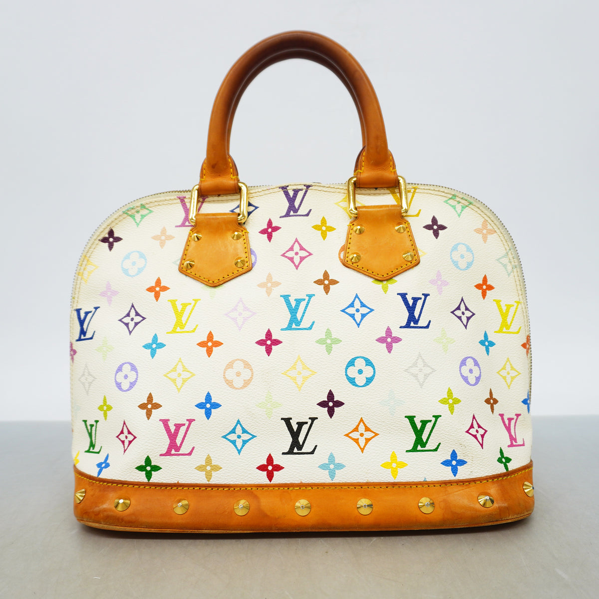 【6ie6558】ルイヴィトン ハンドバッグ モノグラム・マルチカラー アルマ M92647 ブロン【中古】レディース