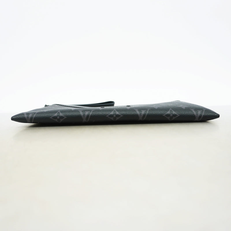 【6ie6561】ルイヴィトン クラッチバッグ モノグラム・エクリプス ポシェットトゥゴー M81569 ブラック【中古】メンズ