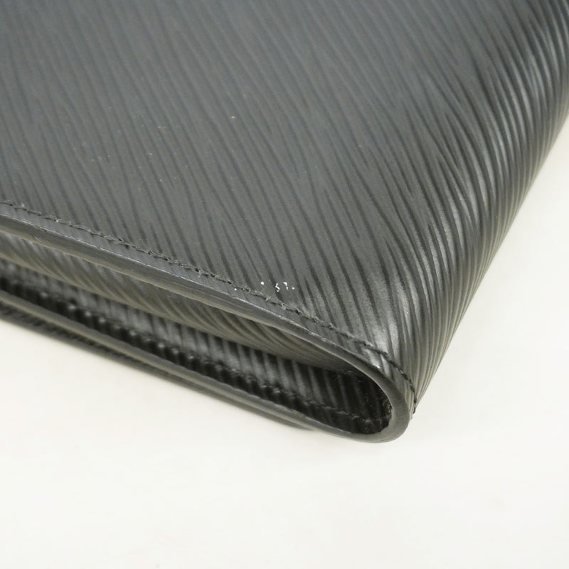 【6ie6563】ルイヴィトン ショルダーウォレット エピ ポルトフォイユツイストチェーン M62038 ブラック【中古】レディース