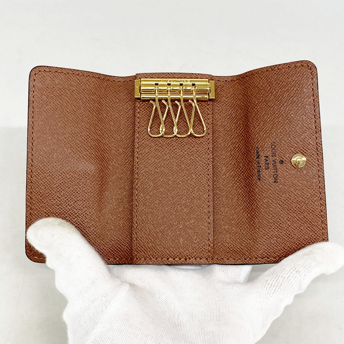 【6ie6575】ルイヴィトン キーケース モノグラム ミュルティクレ4 M69517 ブラウン【中古】レディース