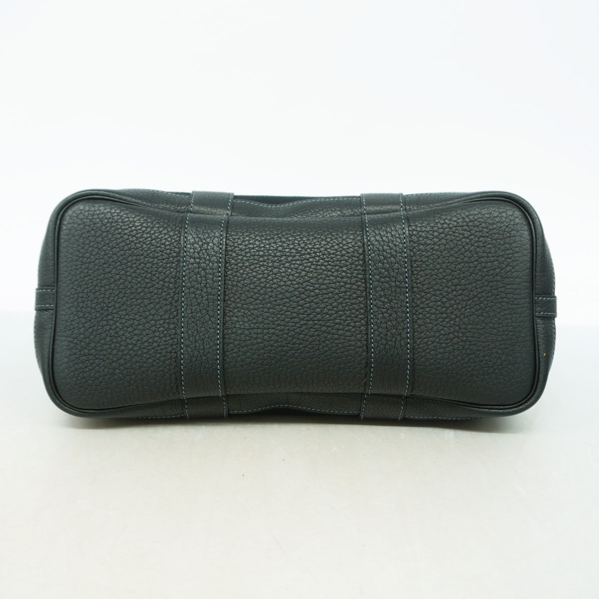 【6ie6578】エルメス トートバッグ ガーデンパーティTPM トワルオフィシエ ブラック シルバー金具 □I刻印 2wayバッグ【中古】レディース