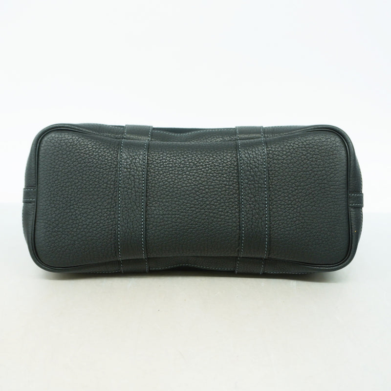 【6ie6578】エルメス トートバッグ ガーデンパーティTPM トワルオフィシエ ブラック シルバー金具 □I刻印 2wayバッグ【中古】レディース