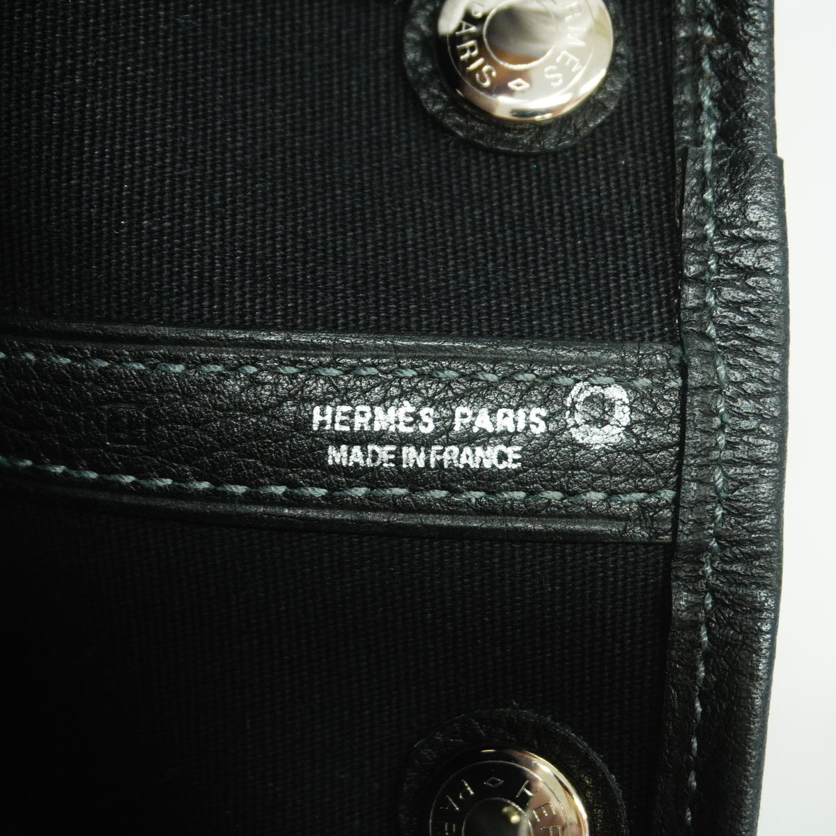 【6ie6578】エルメス トートバッグ ガーデンパーティTPM トワルオフィシエ ブラック シルバー金具 □I刻印 2wayバッグ【中古】レディース
