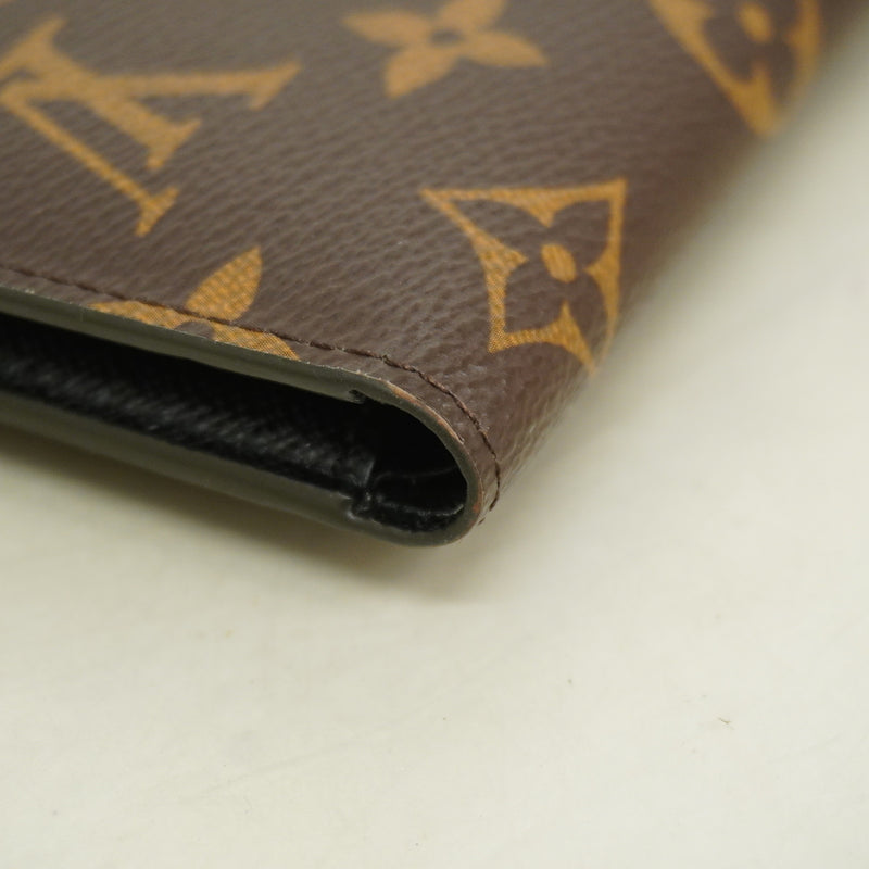 【6ie6599】ルイヴィトン 三つ折り財布 モノグラム・リバース ポルトフォイユヴィクトリーヌ M81557 ブラウン【中古】レディース