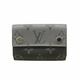 【6ie6606】ルイヴィトン 三つ折り財布 モノグラム・エクリプス リバース ディスカバリーコンパクトウォレット M45417 ブラック グレー【中古】メンズ